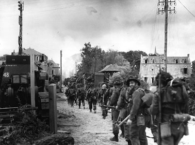 Troops of the Régiment de la Chaudière.