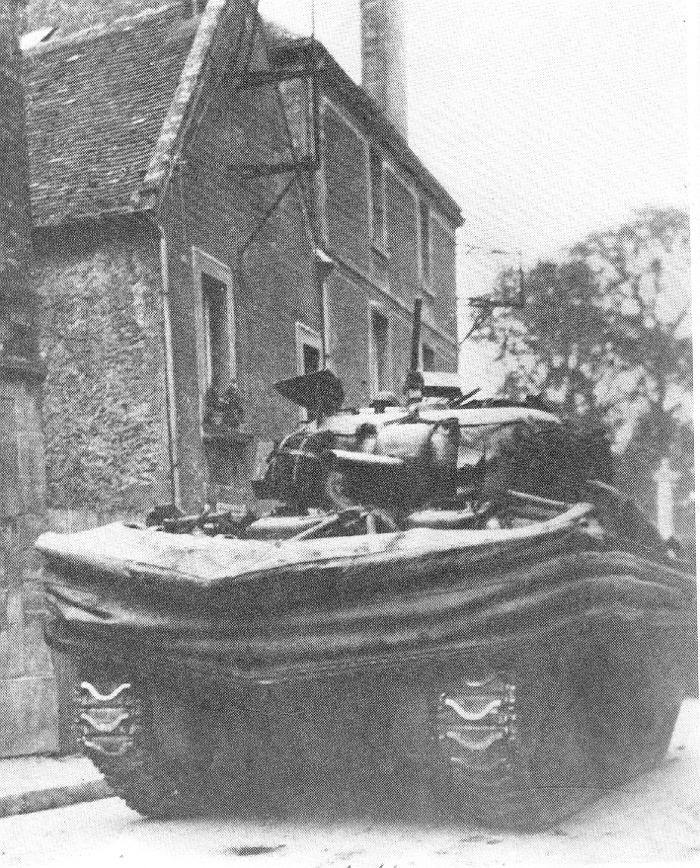 Sherman DD tank.